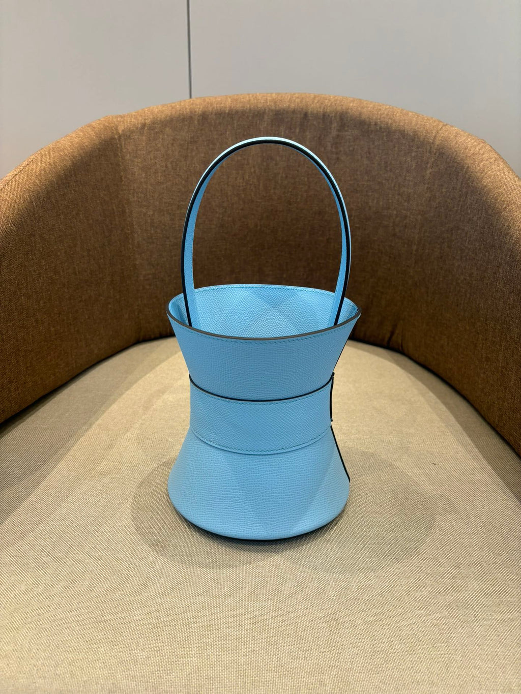 HM Mini Medor Bag Blue Sky Epsom Calfskin 269901