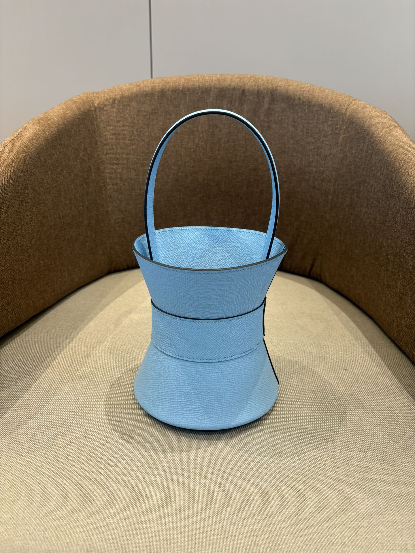 HM Mini Medor Bag Blue Sky Epsom Calfskin 269901