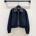 HERMES 25S CASHMERE COAT WITH SHEARLING COLLAR 251
