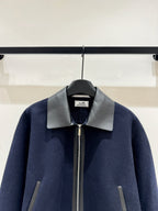 HERMES 25S CASHMERE COAT WITH SHEARLING COLLAR 251