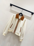 HERMES 25S CASHMERE COAT WITH SHEARLING COLLAR 253