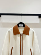 HERMES 25S CASHMERE COAT WITH SHEARLING COLLAR 253