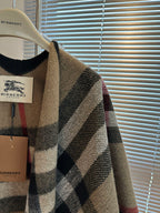 BURBERRY 25S PLAID KNIT JACKET 0030