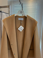 Loewe Coat Khaki Brown Cashmere