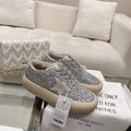 SPACE-STAR CUBE SNEAKERS IN SILVER GLITTER WITH GREY STAR