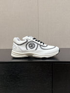 CLASSIC TRAINER IN WHITE MIX BLACK FABRIC