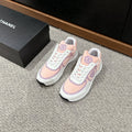 CLASSIC TRAINER IN LIGHT PINK MIX WHITE FABRIC