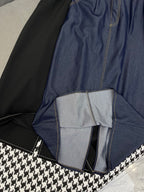 LONG SHIRT DRESS IN PAPER DENIM