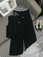 MM TANK TOP AND WIDE LEG PANTS SET 25S IN KATUN 266627