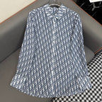 DIOR SHIRTS MONOCHROME PRINTED FABRIC 266699