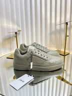 B27 LOW-TOP SNEAKER TROUT GRAY SMOOTH CALFSKIN
