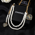 CHANEL 25S CHAIN BELT IN WHITE PEARL 614480