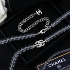 CHANEL 25S CHAIN BELT WITH STONE BEADS STYLE 2 608643