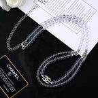 CHANEL 25S CHAIN BELT WITH STONE BEADS STYLE 2 608643