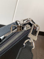 LV Hopscotch Bag 25cm Black Grained Epi Cowhide Sliver HW
