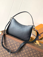 LV Hopscotch Bag 25cm Black Grained Epi Cowhide Sliver HW