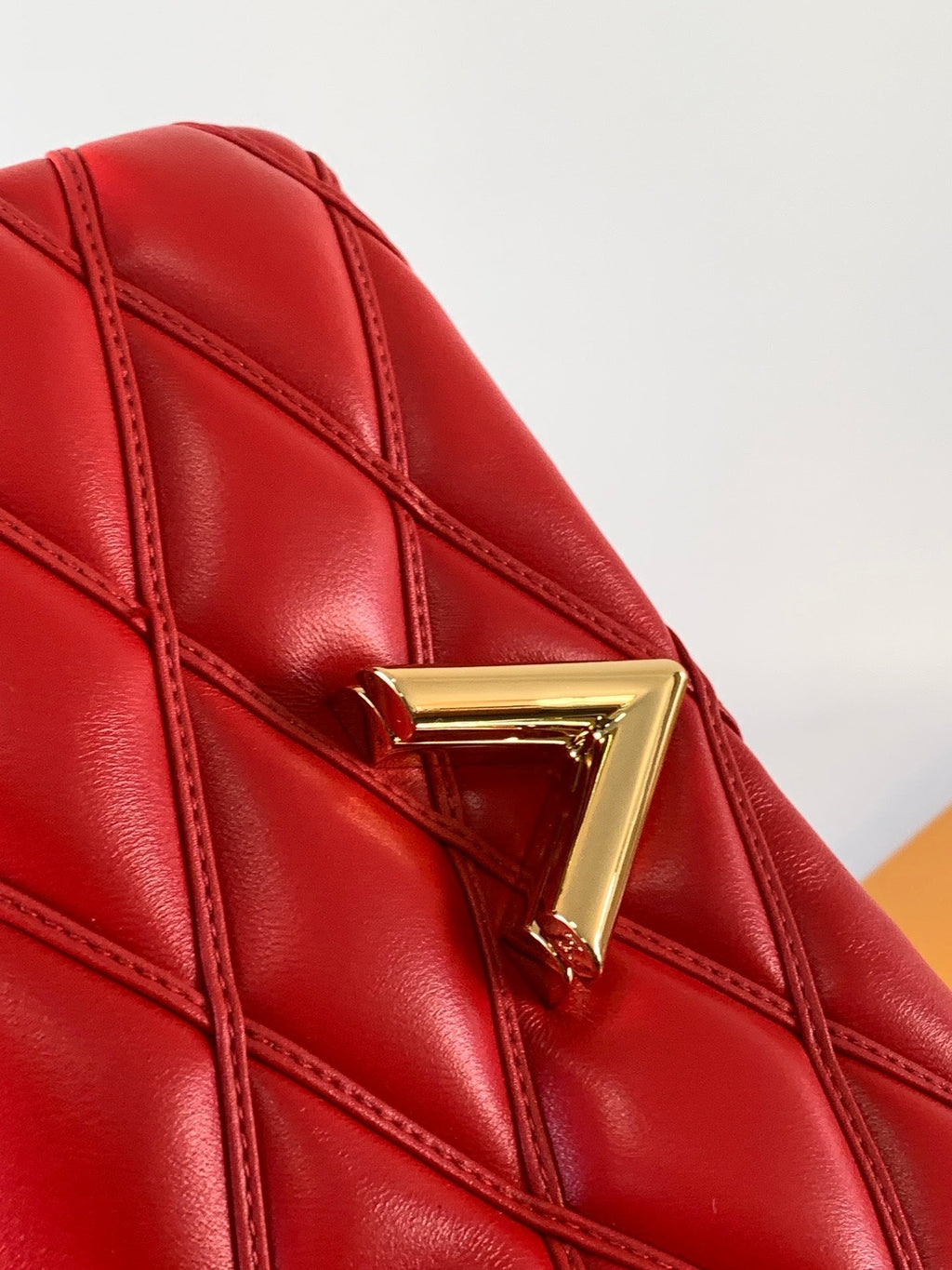 LV GO-14 MM 23cm Red Lambskin GHW