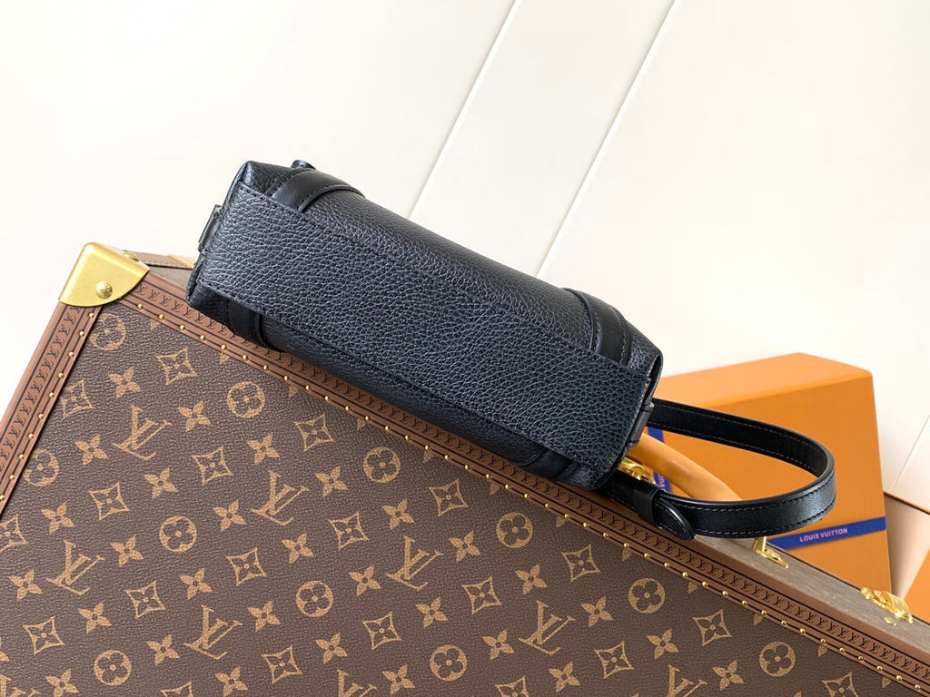 LV Nano LV Biker 23cm Black Sheepskin & Cowhide Metal