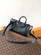 LV Nano LV Biker 23cm Black Sheepskin & Cowhide Metal