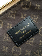 LV Nano LV Biker 30cm Black Beige Sheepskin & Cowhide Metal