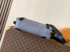 LV Nano LV Biker 30cm Black Light Gray Sheepskin & Cowhide Metal