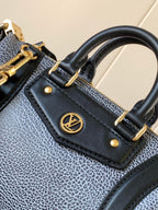LV Nano LV Biker 23cm Black Light Gray Sheepskin & Cowhide Metal