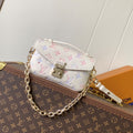 LV 25s Pochette Métis East West Dream Monogram Embossed Cowhide-Light GHW