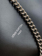 LV Off Duty Backpack 33cm Black Lambskin Sliver HW