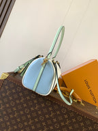 LV M26905 Express PM Handbag 26cm Sea Mist Cowhide GHW