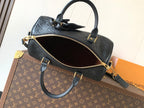 LV M47186 Speedy Soft 30 Black Monogram Empreinte Leather