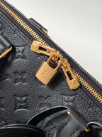 LV M47186 Speedy Soft 30 Black Monogram Empreinte Leather