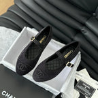 MARY JANE SHOES BLACK CORDUROY TWILL FABRIC