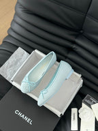 CLASSIC BALLET FLATS LIGHT BLUE LAMBSKIN