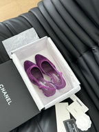 CLASSIC HIGH SLINGBACK VIOLET PURPLE SUEDE
