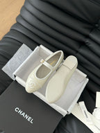 MARY JANE SHOES IN GREY LAMBSKIN