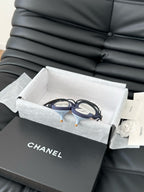 PEARL SANDAL IN BLUE DENIM AND WHITE LAMBSKIN 35 MM