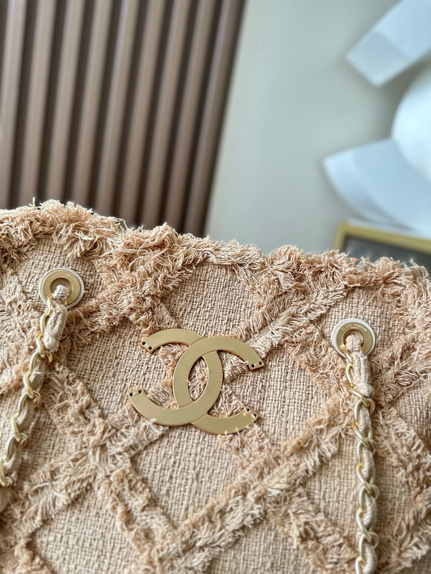 CC Nature Tote Beige Tweed 275482