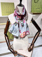 GUCCI 25S SCARF 180 IN SILK 737206