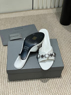 CAGOLE HIGH MULES IN WHITE OIL-WAX SHEEPSKIN