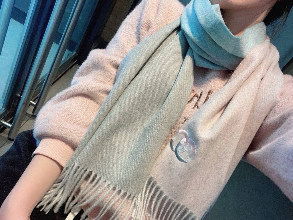 SCARF 180 CM IN COLORFUL CASHMERE 387916
