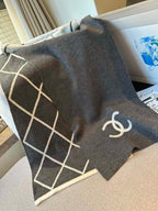 SCARF 180 CM IN MO GRAY MIX WHITE CASHMERE 401970
