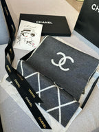 SCARF 180 CM IN MO GRAY MIX WHITE CASHMERE 401970