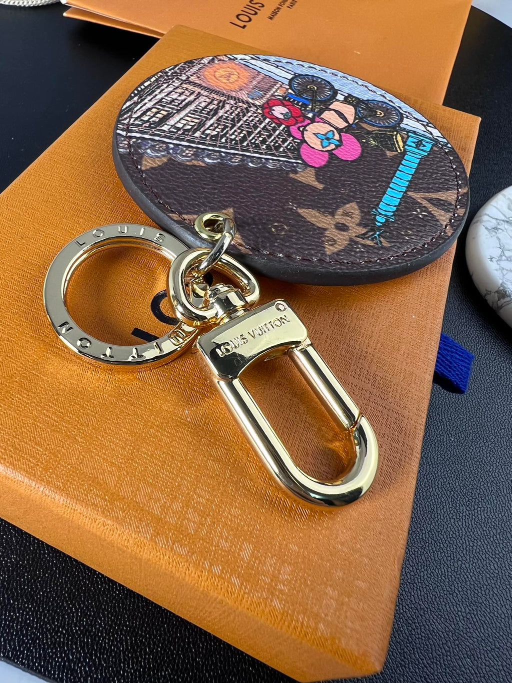 LV Round Charm