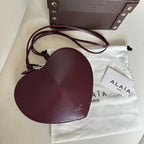 LE COEUR BAG 21 IN BURGUNDY RED CALFSKIN