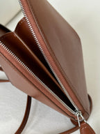 LE COEUR BAG 21 IN UMBER BROWN CALFSKIN