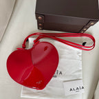 LE COEUR BAG 21 IN SCARLET RED PATENT CALFSKIN