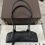 LE TECKEL SMALL BAG 27 IN BLACK GOATSKIN