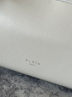 LE TECKEL MEDIUM BAG 32 IN WHITE GOATSKIN