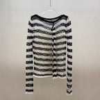 DIOR 25S MARINIERE RUFFLED SWEATER STYLE 174