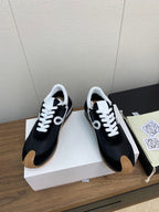 LW FLOW RUNNER SNEAKER BLACK-BROWN SUEDE